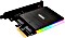 Akasa M.2 PCIe and M.2 SATA SSD adapter card with RGB LED light and heatsink (AK-PCCM2P-03)
