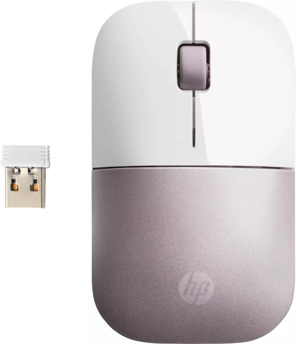 HP Z3700 Wireless Mouse Tranquil Pink weiß/rosa, USB