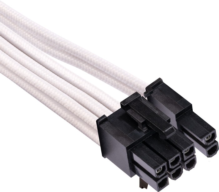 Corsair PSU Cable Type 4 - PCIe Cables with Single łącznik - Gen4, biały