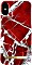 iDeal of Sweden Fashion Case für Apple iPhone XS Scarlet Red Marble (IDFCS18-IXS-71)