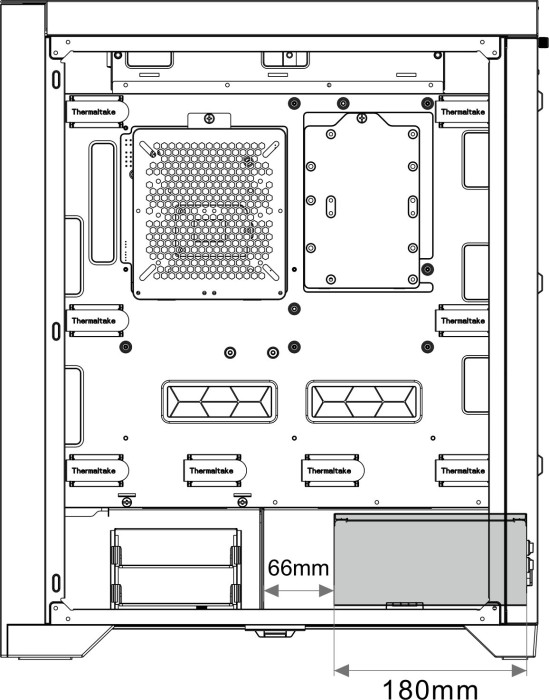 Thermaltake CTE T500 TG ARGB, czarny, szklane okno