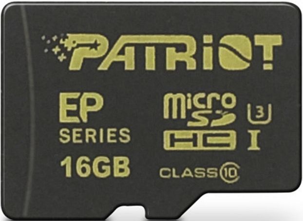 Patriot EP R90/W45 microSDHC 16GB Kit, UHS-I, Class 10