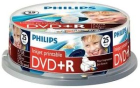 Philips DVD+R 4.7GB, 25er-Pack printable