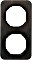 Berker R.1 Rahmen 2fach Holz, Eiche/schwarz glänzend (10122354)