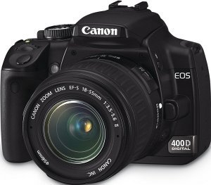 Canon EOS 400D mit Objektiv EF-S 18-55mm und EF 55-200mm