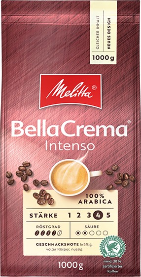 Melitta BellaCrema Intenso kawa w ziarnach, 1.00kg