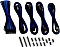 CableMod Classic ModMesh Cable Extension Kit, 8+6 Series, schwarz/blau (CM-CAB-CKIT-N86KKB-R)