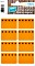 Herma Tiefkühletiketten Eiskristalle, 26x40mm, orange, 6 Blatt (3774)