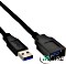 InLine USB-A 3.0 kabel przedłużający, 0.5m (35605)