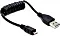 Gembird Coiled Micro-USB Cable 0.6m schwarz (CC-mUSB2C-AMBM-0.6M)