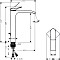 Hansgrohe Vivenis 250 für Aufsatzwaschtische mit Zugstangen-Ablaufgarnitur mattschwarz Vorschaubild