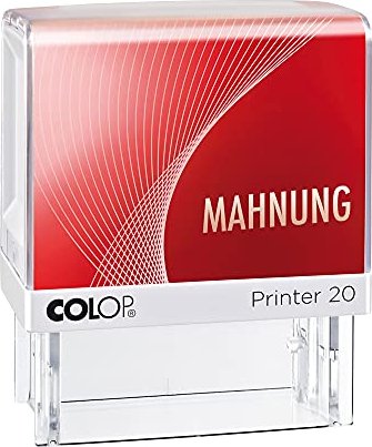 COLOP Printer 20 LGT Textstempel MAHNUNG, 38x14mm, rot