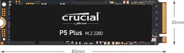 Crucial P5 Plus SSD 2TB, M.2 2280 / M-Key / PCIe 4.0 x4, chłodnica