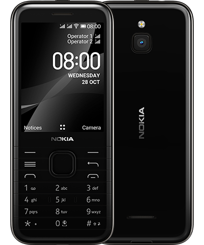 Nokia 8000 4G Dual-SIM onyx black