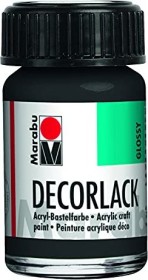 Marabu Decorlack Acryl schwarz 073, 15ml