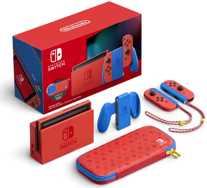 Nintendo Switch - Mario Edition rot/blau