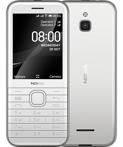 Nokia 8000 4G Dual-SIM opal white