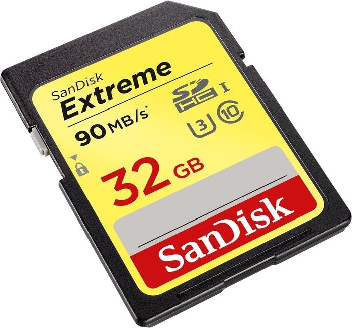 SanDisk Extreme HD Video R90/W40 SDHC 32GB, UHS-I U3, Class 10