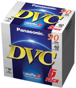Panasonic AY-DVM60FE MiniDV-Kassette, 5er-Pack