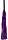 Ouch! Leder Peitsche Lang mit Metallgriff violett