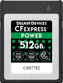 R1730/W1540 CFexpress Type B 512GB
