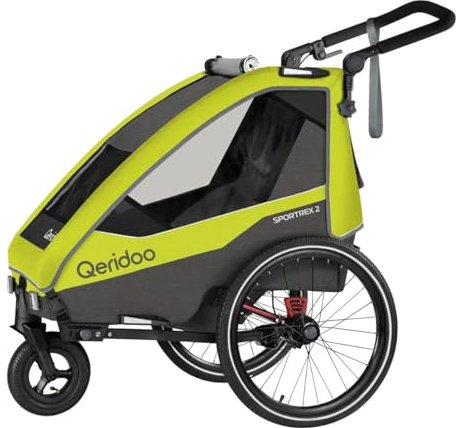 Qeridoo Sportrex 2 Fahrradanhänger lime green Modell ...