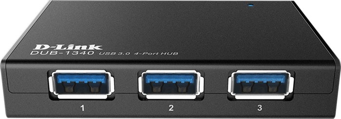 D-Link hub USB, 4x USB-A 3.0, USB 3.0 Micro-B [gniazdko]