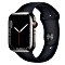 Apple Watch Series 7 (GPS + Cellular) 45mm Edelstahl graphit mit Sportarmband Mitternacht (MNAX3FD)