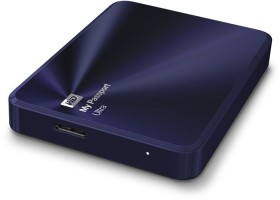 Western Digital WD My Passport Ultra Metal blau/schwarz, 3TB, USB 3.0 Micro-B (WDBEZW0030BBA)