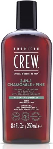American Crew 3in1 Chamomile + Pine szampon + odżywka + Body Wash, 250ml