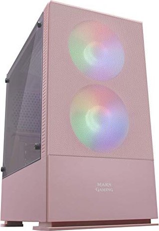 Mars Gaming MCZ różowy, okienko akrylowe