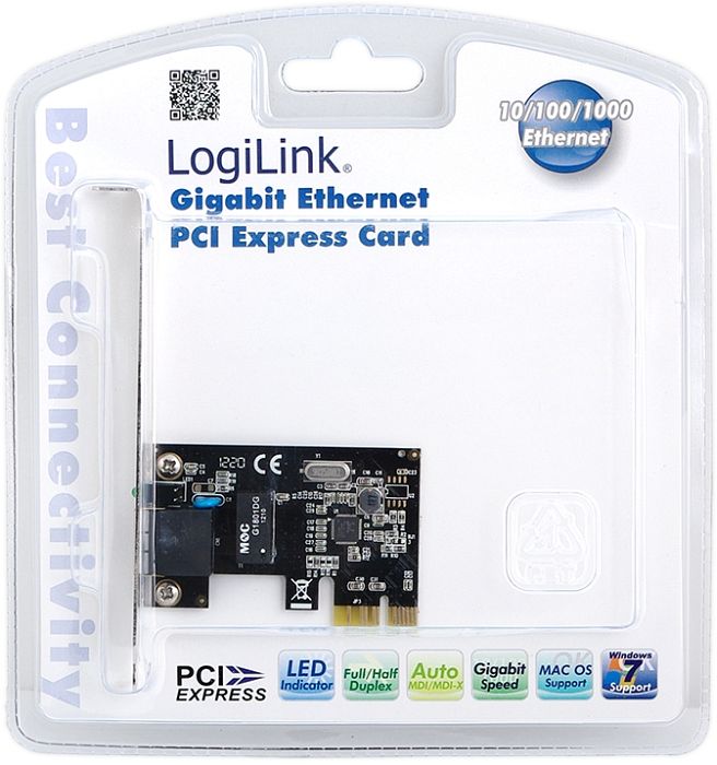 LogiLink adapter LAN, RJ-45, PCIe 1.0 x1