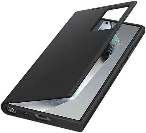 Samsung Smart View Wallet Case für Galaxy S24 Ultra schwarz