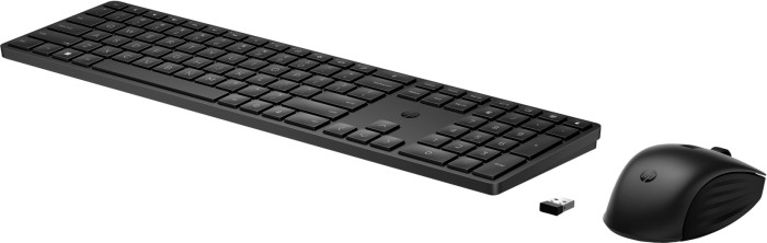HP 655 – Tastatur-und-Maus-Set – kabellos – 2.4 GHz – QWERTZ – Deutsch – Schwarz – für Pro x360 Fortis 11 G9 Notebook, ProBook 445 G9 Notebook