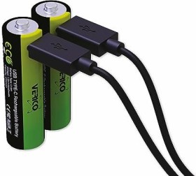 Verico LoopEnergy Mignon AA Li-Ion USB-C 1700mAh, 2er-Pack
