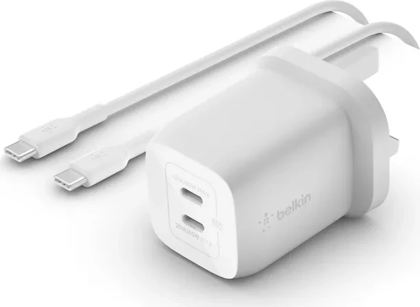 Belkin BoostCharge Pro USB-C-GaN-Ladegerät mit zwei Anschlüssen 