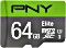 PNY Elite microSDXC 64GB, UHS-I U1, Class 10 (P-SDUX64U185GW-GE)