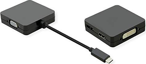 Secomp Value USB-C 3.0 na DisplayPort/HDMI/adapter DVI/VGA, 0.1m