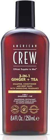 American Crew 3in1 Ginger + Tea szampon + odżywka + Body Wash, 250ml