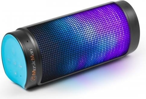 Technaxx MusicMan Bluetooth LED Light Soundstation BT-X26 schwarz/blau