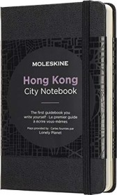 Hongkong fester Einband Pocket schwarz glatt/liniert