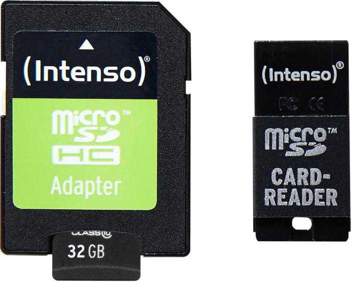 Intenso R21 microSDHC 32GB USB-Kit, Class 10