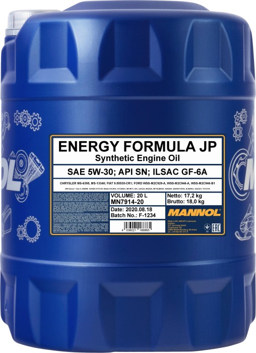 MANNOL Energy Formula JP 5W-30 Motoröl 4l