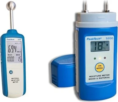 PeakTech 5201 Feuchtigkeitsmessgerät – Berührungslos, Misst Holz & Wände Bis 40 Mm Tiefe