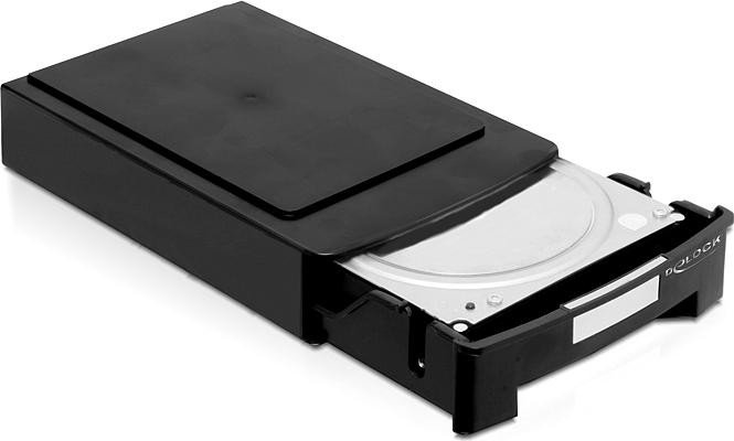 DeLOCK 2x 3.5" HDD Aufbewahrungsboxen schwarz