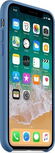 Apple Silikon Case für iPhone X denimblau