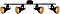 Briloner Soft spot 4-palnikowy czarny (2049-045)