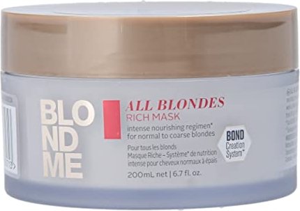 Schwarzkopf Professional BlondMe All Blondes Rich Haarmaske, 200ml