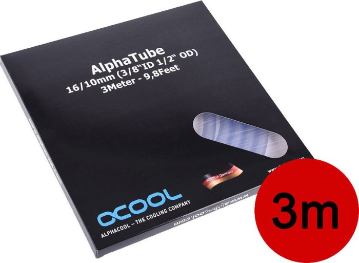 Alphacool Alphatubka HF, 16/10mm, 3m, przejrzysty, retail