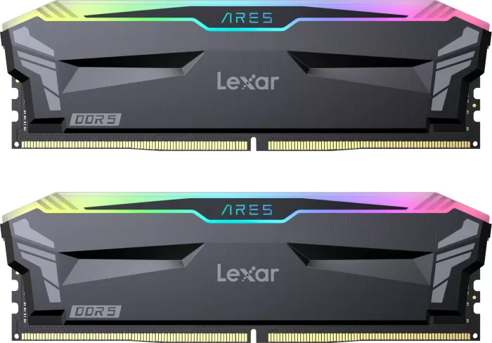 Lexar ARES RGB Black DIMM Kit 32GB, DDR5-6000, CL30-36-36-68, on-die ECC (LD5BU016G-R6000GDLA)